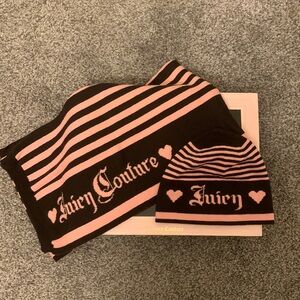 Vintage Juicy Couture scarf and hat in original box